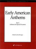 Early American anthems ; part 2