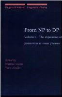 From NP to DP. Vol.2 : the expression of possession in noun phrases