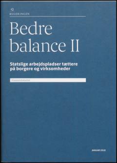 Bedre balance II : statslige arbejdspladser tættere på borgere og virksomheder