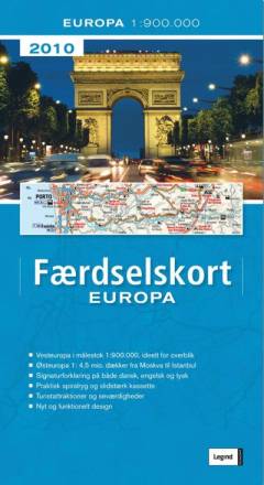Færdselskort Europa 2010 : fra Nordkapp til Sicilien og fra Moskva til Gibraltar : Europa 1:900000
