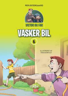 Victor og far - vasker bil