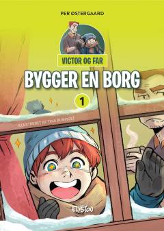 Victor og far - bygger en borg