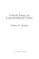 Critical essays on Louis-Ferdinand Céline