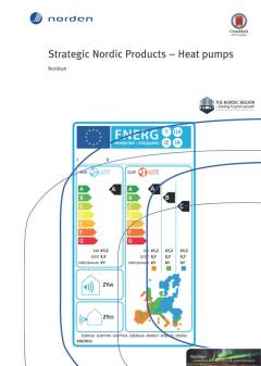 TemaNord. 2015:564 : Strategic Nordic Products - heat pumps