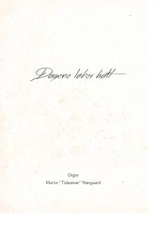 Dagene løber halt : digte