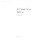 Cronhammar værker 1988-1998