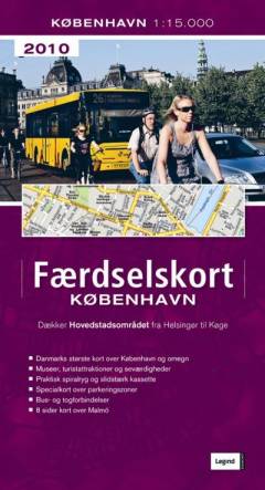 Færdselskort København 2010 : dækker hovedstadsområdet fra Helsingør til Køge : København 1:15000