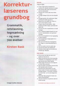 Korrekturlæserens grundbog : grammatik, retstavning, tegnsætning - og over 700 øvelser