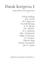 Dansk kortprosa. Bind 1