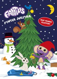Fantus pynter juletræ