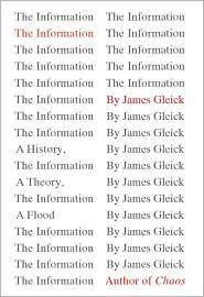 The information : a history, a theory, a flood