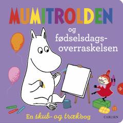 Mumitrolden og fødselsdagsoverraskelsen : en skub og træk-bog