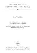 Volksrepublik Kongo : sozioökonomische Analyse als Grundlage für die Energieplanung
