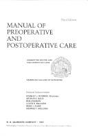 Manual of preoperative and postoperative care