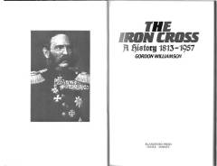 The Iron Cross : a history 1813-1957