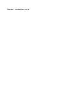 Dialogue as a Trans-disciplinary Concept. Martin Buber's Philosophy of Dialogue and its Contemporary Reception