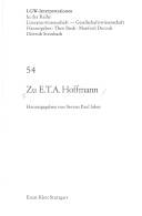 Zu E.T.A. Hoffmann