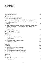 The Common European Framework of Reference : the globalisation of language education policy