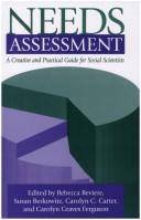 Needs assessment : a creative and practical guide for social scientists