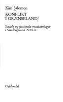 Konflikt i grænseland : sociale og nationale modsætninger i Sønderjylland 1920-33