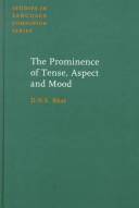 The prominence of tense, aspect, and mood