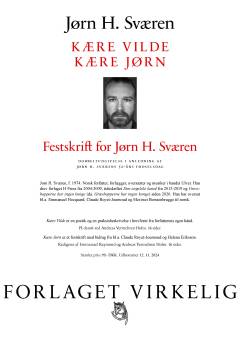 Kære Jørn : festskrift for Jørn H. Sværen