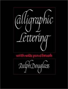 Calligraphic lettering with wide pen and brush