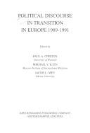Political discourse in transition in Europe 1989-1991