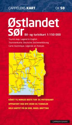 Østlandet - sør 1:150000 : bil- og turistkart