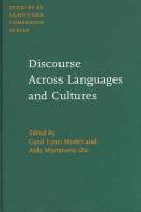 Discourse across Languages and Cultures