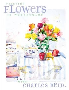 Painting flowers in watercolor