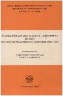 Wandlungen des Literaturbegriffs in den deutschsprachigen Ländern seit 1945