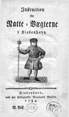 Instruction for Natte-Vægterne i Kiøbenhavn