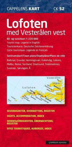 Lofoten med Vesterålen vest 1:220000 : bil- og turistkart