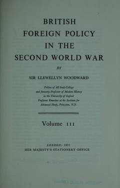 British foreign policy in the second world war. Volume 3