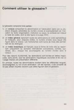 Glossaire d'abréviations multilingue