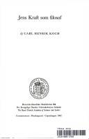 Jens Kraft som filosof