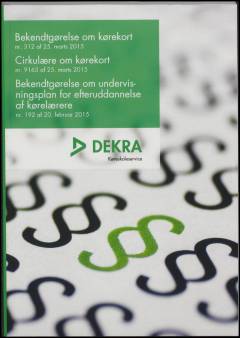 Bekendtgørelse om Kørekort nr. 312 af 25. marts 2015: Cirkulære om Kørekort nr. 9163 af 25. marts 2015: Bekendtgørelse om undervisningsplan for efteruddannelse af kørelærere nr. 192 af 20. februar 2015