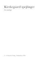 Kierkegaard spejlinger : en antologi