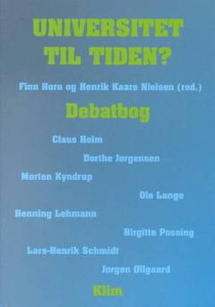 Universitet til tiden? : debatbog