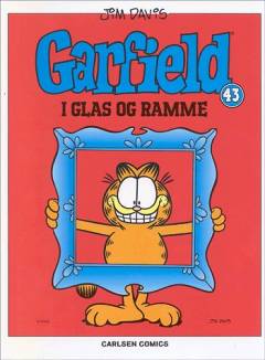 Garfield i glas og ramme