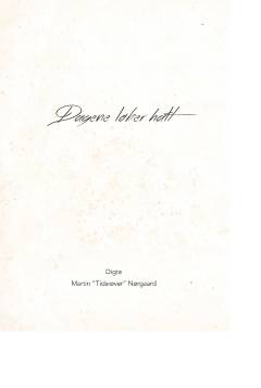Dagene løber halt : digte