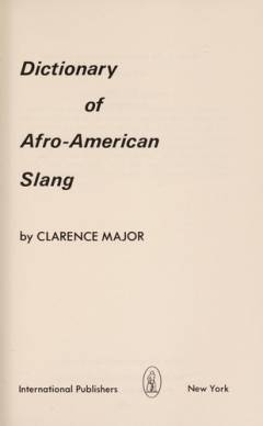 Dictionary of Afro-American slang