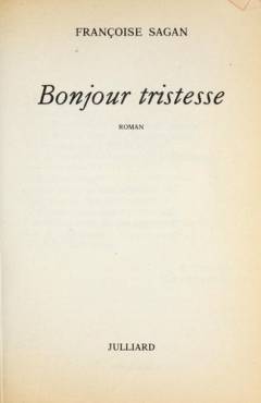 Bonjour tristesse