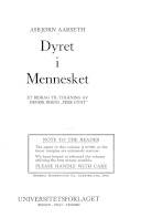 Dyret i mennesket : et bidrag til tolkning av Henrik Ibsens "Peer Gynt"