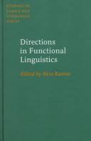 Directions in functional linguistics