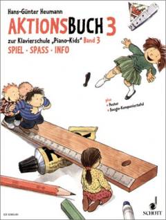 Aktionsbuch zur Klavierschule "Piano-Kids", bind 3 : Spiel, Spass, Info