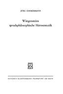 Wittgensteins sprachphilosophische Hermeneutik