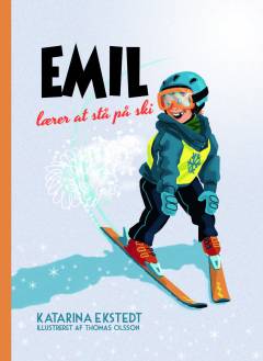 Emil lærer at stå på ski