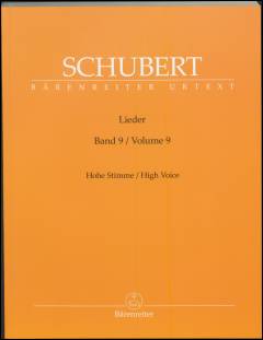 Lieder : hohe Stimme. Band 9